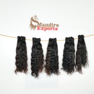 Paquetes de cabello virgen barato crudo alineado con cutícula 100% al por mayor Proveedor de cabello humano ondulado rizado negro Cabello humano indio sin procesar - Product Image 1