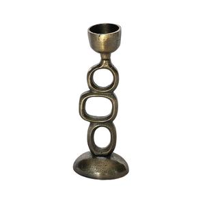 Modern Brutalist Style Cast Aluminum Taper Holder Handcrafted <b>Stacked</b> <b>Ring</b> Candle Stand Nordic Industrial Style Home Decoration - Product Image 2