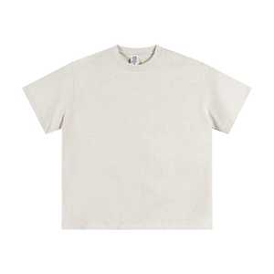 เสื้อยืดพิมพ์ลายกราฟิกขนาดใหญ่พิเศษสำหรับผู้ชาย ขายส่ง เสื้อยืดผู้ชายผ้าหนา 300 กรัม ผ้าฝ้ายฟอกสีสไตล์วินเทจ - Product Image 4