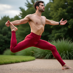 Pantalones de entrenamiento de cintura elástica alta para hombre, mallas de compresión para ejercicio de Yoga, mallas de compresión para hombre, ropa deportiva para gimnasio - Product Image 2