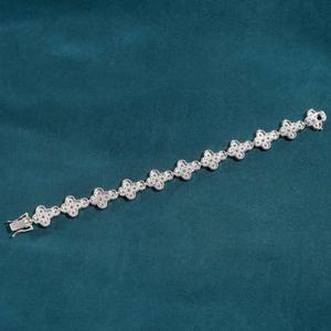 Nouveauté 12mm VVS Moissanite Diamant Plaqué Or 925 Bracelet Croix En Argent Sterling De Luxe Bijoux Haut De Gamme Au Prix Le Plus Bas - Product Image 2