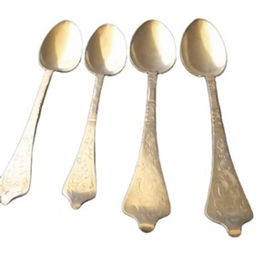 Cuillère de mariage en acier inoxydable avec poignée gravée de couleur or de l'Inde Ustensiles de cuisine parfaits Vaisselle Accessoire pour hôtel - Product Image 1