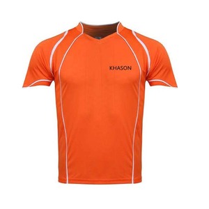 CAMISETA DE FÚTBOL DE RUGBY PERSONALIZADA AL POR MAYOR DISEÑO DE SUBLIMACIÓN PATRÓN DE LEOPARDO DE SECO RÁPIDO TALLA GRANDE NYLON CASHMERE - Product Image 3