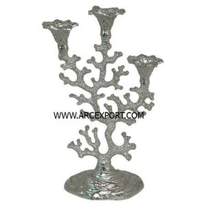 Porte-bougie en argent plaqué, design élégant, décoration de table, éclairage de luxe, vente en gros, meilleure qualité, bougie moderne - Product Image 3