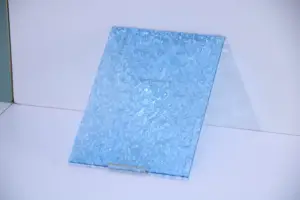 Placa acrílica iridescente do tamanho personalizado com papel protetor para sinais, projetos de exibição DIY reeded perspex acrílico