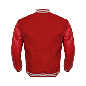 Custom <b>Wool</b> Varsity Jackets with Chenille Embroidery Streetwear Baseball Style Patched New Arrival Vintage Leather Sleeves - Product Image 2