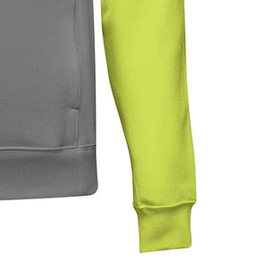 Sweat à capuche en molleton décontracté pour femmes et hommes Motif solide brodé surdimensionné avec techniques perlées pour la saison hivernale - Product Image 3