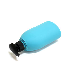 Bouteille de lotion en plastique pour le corps souple noir de luxe de haute qualité de 500ml avec joint de pompe à mousse Emballage cosmétique de luxe unique en gros - Product Image 5