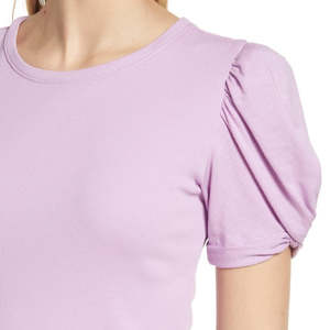 Maglione Casual da Donna con Decorazione Arricciata, Colore Viola, Taglia M, Collo a Costine, Lavorazione a Maglia con Motivo Stampato - Product Image 3