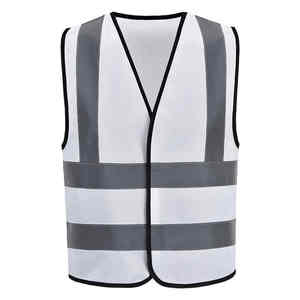 Logo personnalisé gilet de travail réfléchissant impression en gros haute visibilité avec poches fermeture éclair Construction gilet de travail réfléchissant personnalisé - Product Image 2