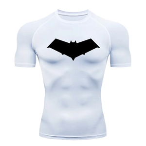 T-shirt de compression décontracté d'été pour hommes, hauts à imprimé chauve-souris, séchage rapide, vêtements de sport de fitness, rashguard MMA, maillot de sport, t-shirt d'entraînement pour homme - Product Image 3