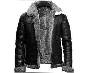 Chaqueta de Cuero, Cuero Genuino de Oveja con Auténtica Piel de Cabra en el Interior, Chaqueta de Cuero para Clima Frío, Chaqueta de Moda para Exteriores - Product Image 5