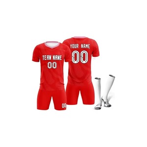 เสื้อฟุตบอลของผู้ชายเสื้อฟุตบอลผ้าพิมพ์ลายพิมพ์ซับลิเมชันต่ำ - Product Image 1