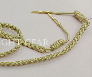 Aiguillettes en mylar doré de haute qualité, de premier ordre, pour accessoires d'uniformes tactiques, pièce décorative - Product Image 6