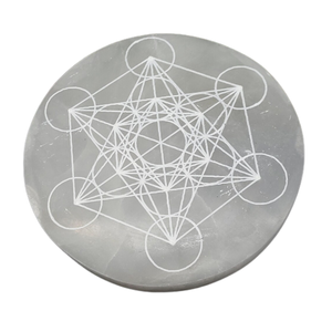 Placa de carga de cristal redonda de selenita pulida Natural, cristales de limpieza, mejor calidad, gran oferta, el mejor regalo - Product Image 4