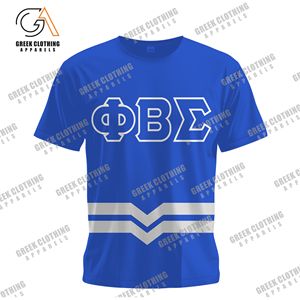 Antiarrugas 100% algodón Phi Beta Sigma venta al por mayor Drop Shoulder transpirable camiseta de gran tamaño impresión personalizada bordado camiseta - Product Image 3