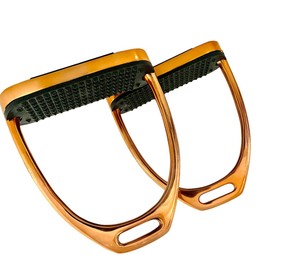 Recién llegado, estribos de caballo de salto inglés, junta flexible de acero inoxidable, ligero, fabricante de fábrica OEM - Product Image 2