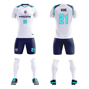 Camiseta de fútbol de cuerpo completo de manga corta Unisex profesional con logotipo de número Ropa de entrenamiento de partido unisex personalizada - Product Image 3