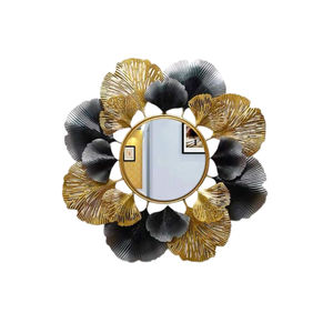 Miroir mural en métal de première qualité Art décoratif mural élégance décoration de la maison miroir mural pour hôtel salon chambre - Product Image 1