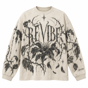 Camiseta de Manga Larga Oversize para Hombre, Estilo Industrial, Algodón Grueso, Diseño Gráfico, Impresión DTG Personalizada, Fabricante OEM - Product Image 3