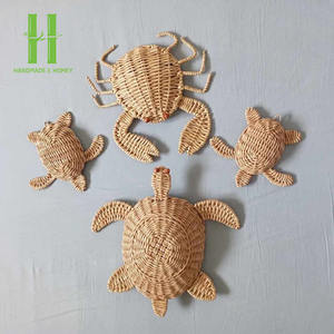 Decoración de pared de mariposa de ratán Natural tejida a mano de alta calidad para decoración de habitación de chico decoración de pared diseño novedoso sala de estar OEM - Product Image 6