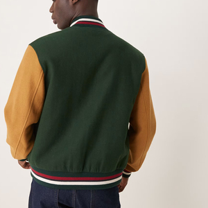 High Quality Custom Chenille Embroidered College Baseball <b>Bomber</b> <b>Jacket</b> for <b>man</b> Custom Made Short Length <b>Varsity</b> <b>Jacket</b> - Product Image 5