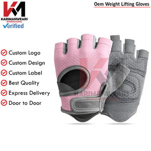 Guantes de Gimnasio para Levantamiento de Pesas, Medios Dedos, Guantes de Entrenamiento, Guantes de Cuero para Levantamiento de Pesas al por Mayor - Product Image 2