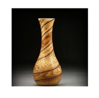 Vas Bunga Art Deco Kayu Bambu Premium Buatan Tangan Grosir Ramah Lingkungan Pot Lantai Dekoratif Alami untuk Acara Pernikahan