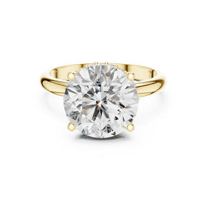 Bague de fiançailles en diamant de laboratoire en or massif 14 carats d'inspiration vintage, cluster de diamants taille ronde pour les occasions de mariage - Product Image 1