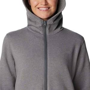 Sudaderas con cremallera ligeras de lana de algodón para mujer 2025, sudaderas con capucha informales de punto sólido para mujer con bolsillos a la venta - Product Image 4