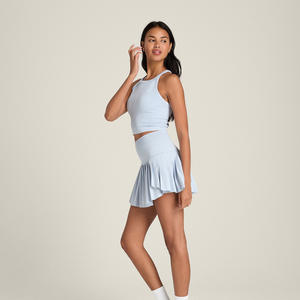 กระโปรงเทนนิสผู้หญิง OEM ODM ขายส่ง ระบายอากาศ แห้งเร็ว ชุดกีฬาสวมใส่สบาย ยืดหยุ่น กระชับรูปร่าง เหมาะสำหรับการฝึกซ้อมในฤดูร้อน - Product Image 5