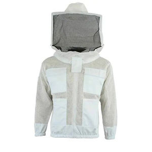 Chaqueta ventilada de apicultor personalizada de alta calidad Chaqueta de apicultura de algodón 100% Protección de abejas ventilada Apicultor ventilado - Product Image 2