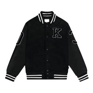 Chaquetas Varsity Bordadas Personalizadas para Hombre, 100% Lana, Estilo Vintage, Resistentes al Viento, para Invierno - Product Image 1