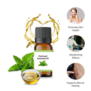 Huile Essentielle de Patchouli et d'Arbre à Thé Pure Certifiée GMP, Distillée à la Vapeur, Hydratante et Raffermissante, Approvisionnement en Gros Direct d'Indonésie AARNAV - Product Image 3