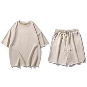 เสื้อยืดลายตารางหมากรุกแฟชั่นลำลองสำหรับเด็กและเด็กผู้ชายชุด2025กางเกงขาสั้น - Product Image 1