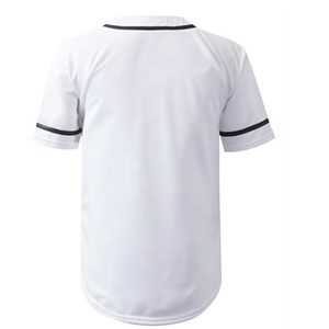 Maillot de baseball personnalisé pour hommes 100% polyester, haut d'uniforme de sport à col en V, respirant et antibactérien, pour l'entraînement en équipe et les jeux de plein air - Product Image 4