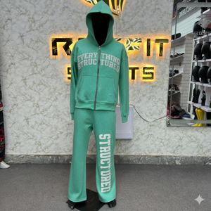 Superior Quality Cheap Price Customer Demanded Low Price Zipper Tracksuit For Men Unique Style New Design Mens Tracksuits - Product Image 1