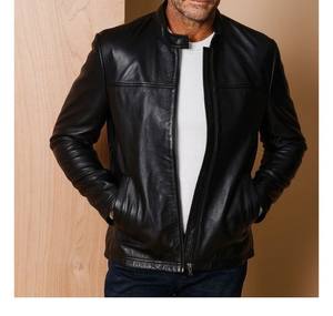 Chaqueta de Cuero Genuino de Alta Calidad con Diseño Superior para Hombre, Manga Larga, Impermeable, Personalizable, Precio Razonable, Invierno - Product Image 1