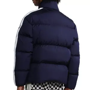 Veste d'hiver pour homme de haute qualité à bas prix, doudoune matelassée à fermeture éclair, veste oversize pour homme, veste à bulles de couleur unie - Product Image 2