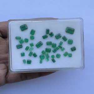 天然赞比亚祖母绿刻面圆形椭圆形梨八角形切割宝石批发价宝石珠宝镶嵌精品