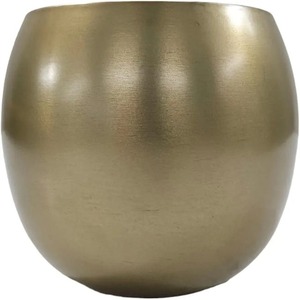 Pot en métal classique avec finition or mat pour jardinières d'intérieur sur balcon salon laiton durable bronze cuivre pour mariages - Product Image 2