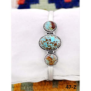 Southwest Handmade #8 Sterling <b>Silver</b> Fashion <b>Cuff</b> <b>Bracelet</b> - Product Image 1
