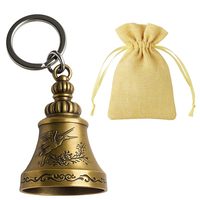 Fabricant de porte-clés cloche de gardien pour vélo et voiture Porte-clés tibétain Porte-clés porte-bonheur