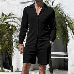 Conjunto de 2 piezas de verano para hombre de alta calidad, ropa de playa transpirable de secado rápido, sublimación personalizada impresa de talla grande, nuevo diseño OEM ODM - Product Image 2