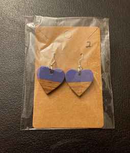 Boucles d'oreilles géométriques en résine pour femmes, bijoux faits à la main tendance, cadeaux d'anniversaire et style quotidien - Product Image 2