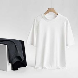 Men's Summer Casual T-Shirt Custom Fashion 100% Cotton Light 230g Knitted <b>Fabric</b> Short Sleeve Solid Design High Unisex Oversized - Product Image 6