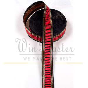 En gros Métallique Tresse Dentelle Garniture De Qualité Supérieure Du Pakistan Personnalisé Double 2 Vélin Français Tresse Textiel Artisanat - Product Image 1