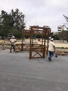 Gazébo d'extérieur de haute qualité fabriqué à partir de pin ou de hêtre, avec toit, foyer de longue durée, diy à la turquie - Product Image 3