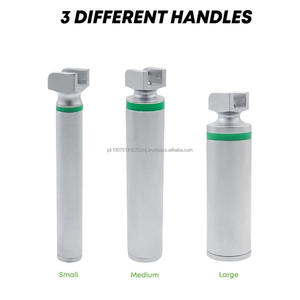 Set de Laringoscopio Eléctrico de Fibra Óptica Medivolve H15-Piece con Hojas Miller + Macintosh, Mangos de Acero Inoxidable, Certificado CE, EMT - Product Image 6