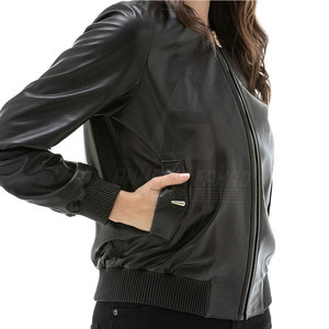 Diseña Tu Propia Chaqueta de Invierno de Cuero Vacuno para Mujer, de Alta Calidad, Tejida, de Manga Larga, Ecológica, Transpirable, al Mejor Precio - Product Image 4